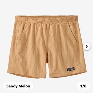 Patagonia Sandy Melon Baggies 5”, medium NWT